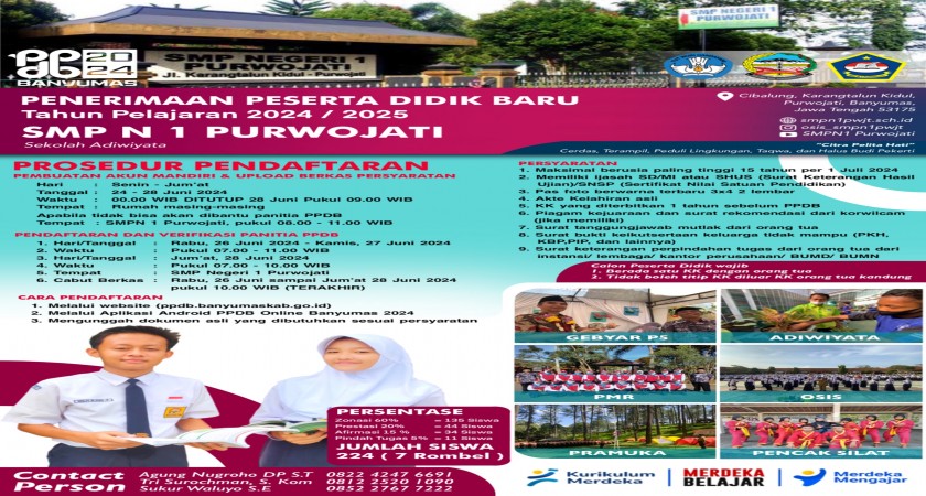 PPDB SMP NEGERI 1 PURWOJATI TP. 2024/2025